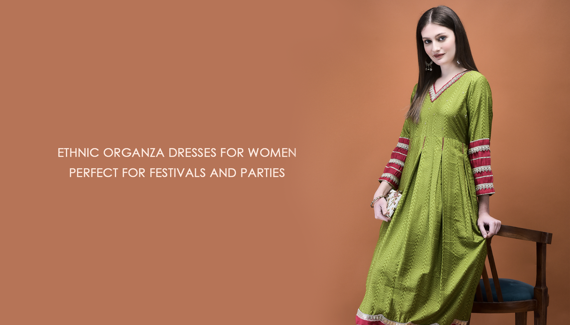 Ethnic Organza Dresses For Women – Perfect For Festivals And Parties.