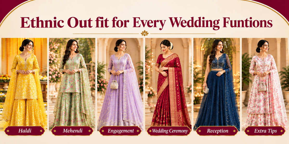 Ethnic Out fit for Every Wedding Functions