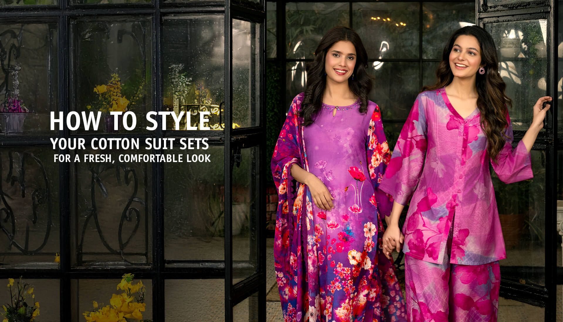 How To Style Your Cotton Suit Sets For A Fresh, Comfortable Look.