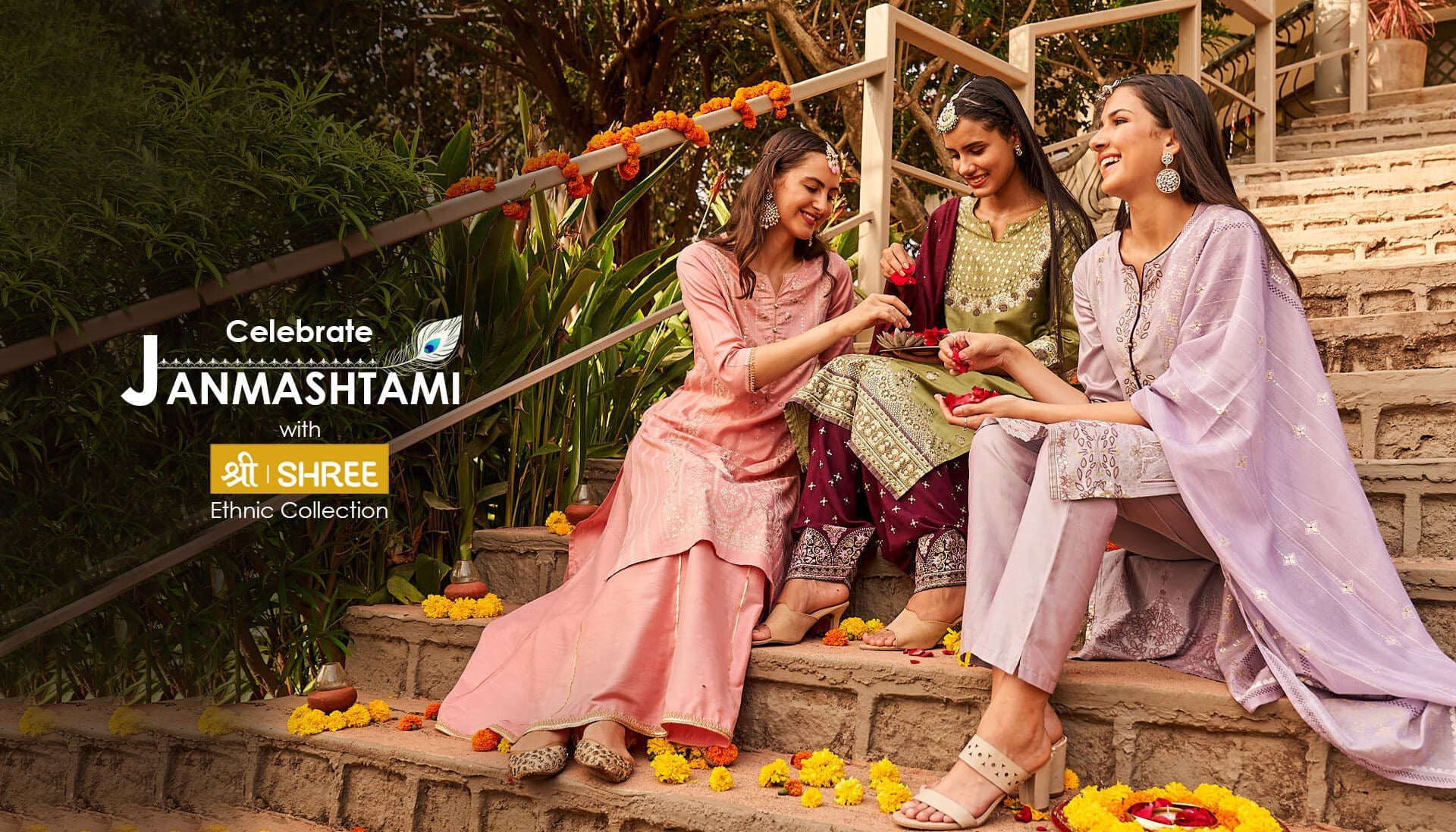 Celebrate Janmashtami With SHREE's Ethnic Collection.