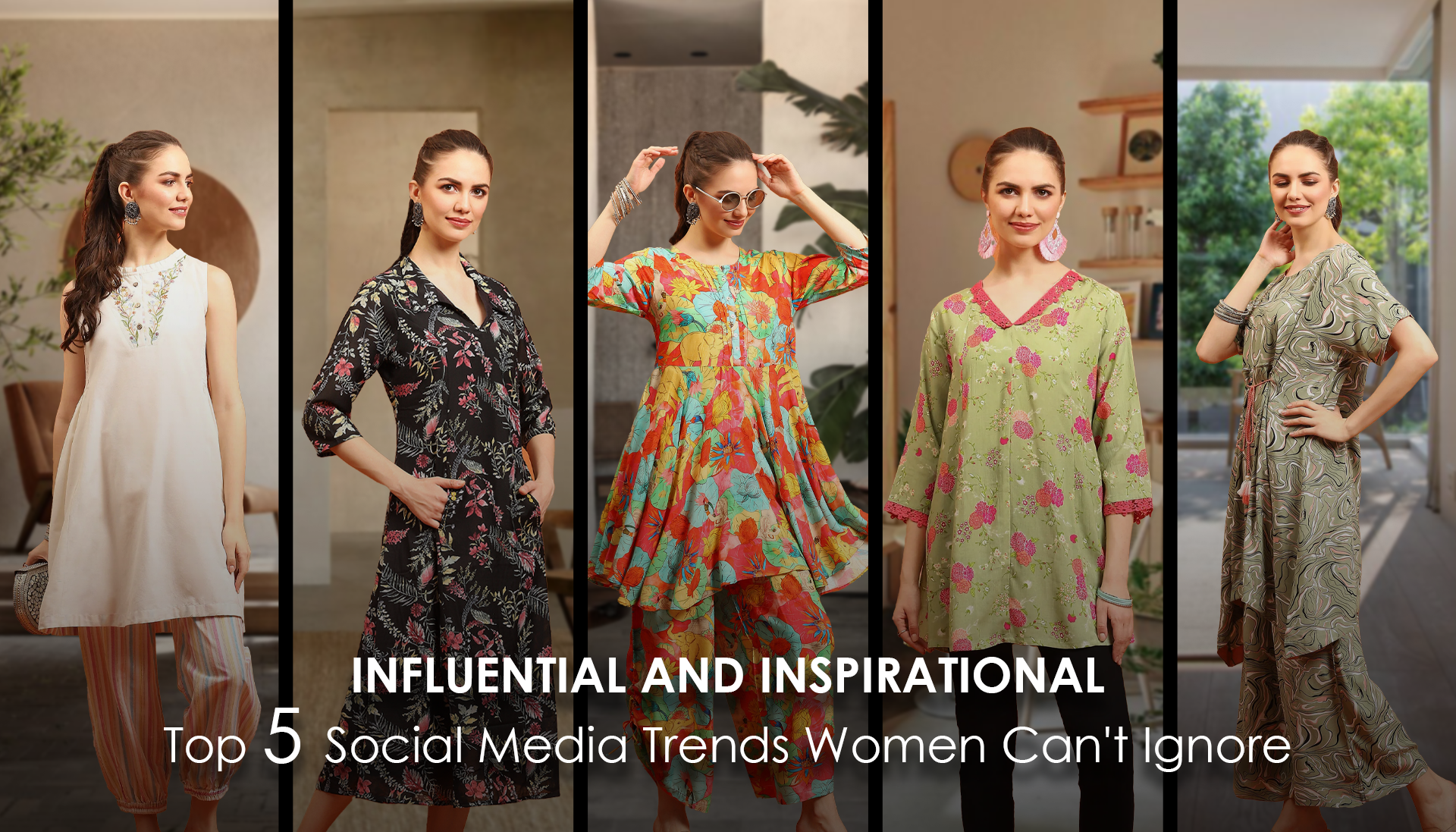 Influential and Inspirational: The Top 5 Social Media Trends Women Can't Ignore.