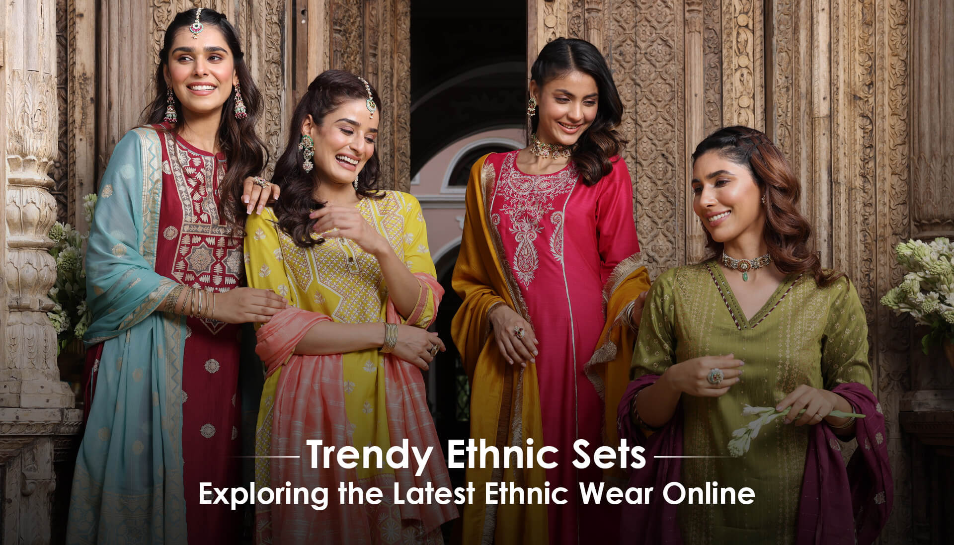 Trendy Ethnic Sets: Exploring The Latest Ethnic Wear Online.