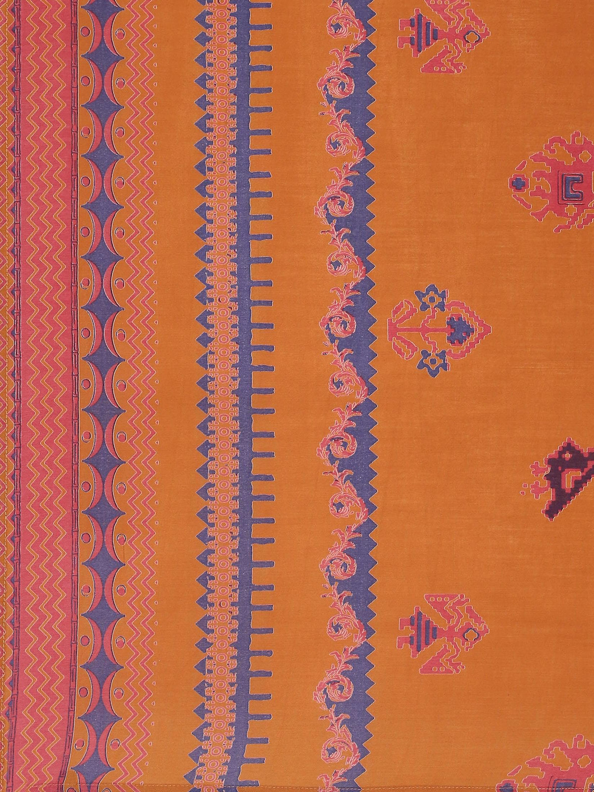 Women Magenta Embroidered Kurta Trouser Dupatta.