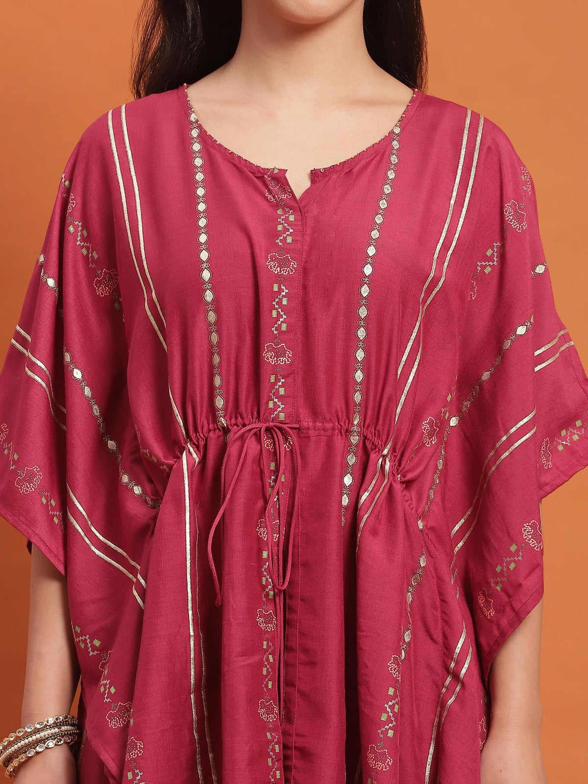 Women Pink Printed Co-Ord Set.