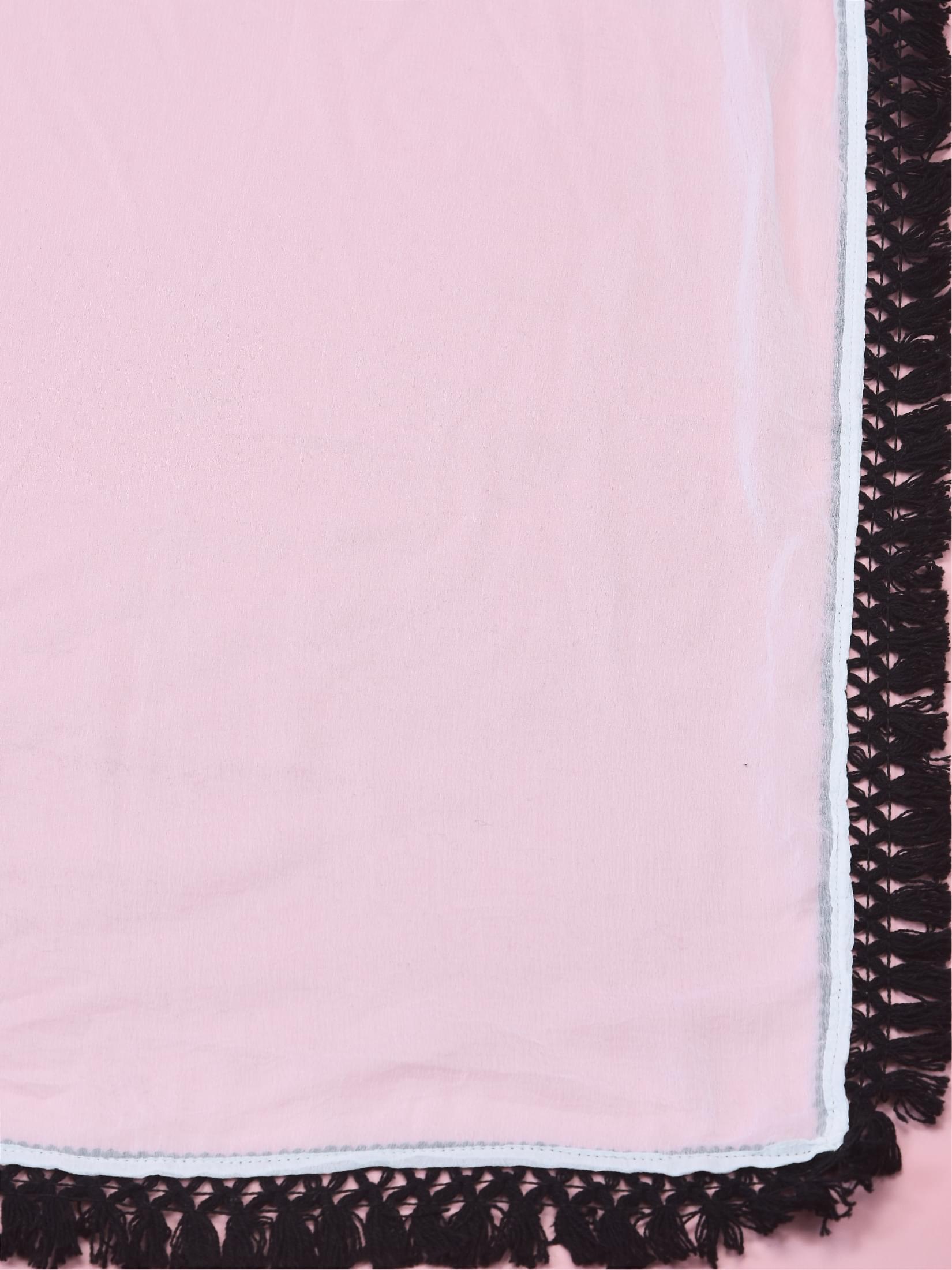 Women Rayon White Kurta Comfort Pant Dupatta.