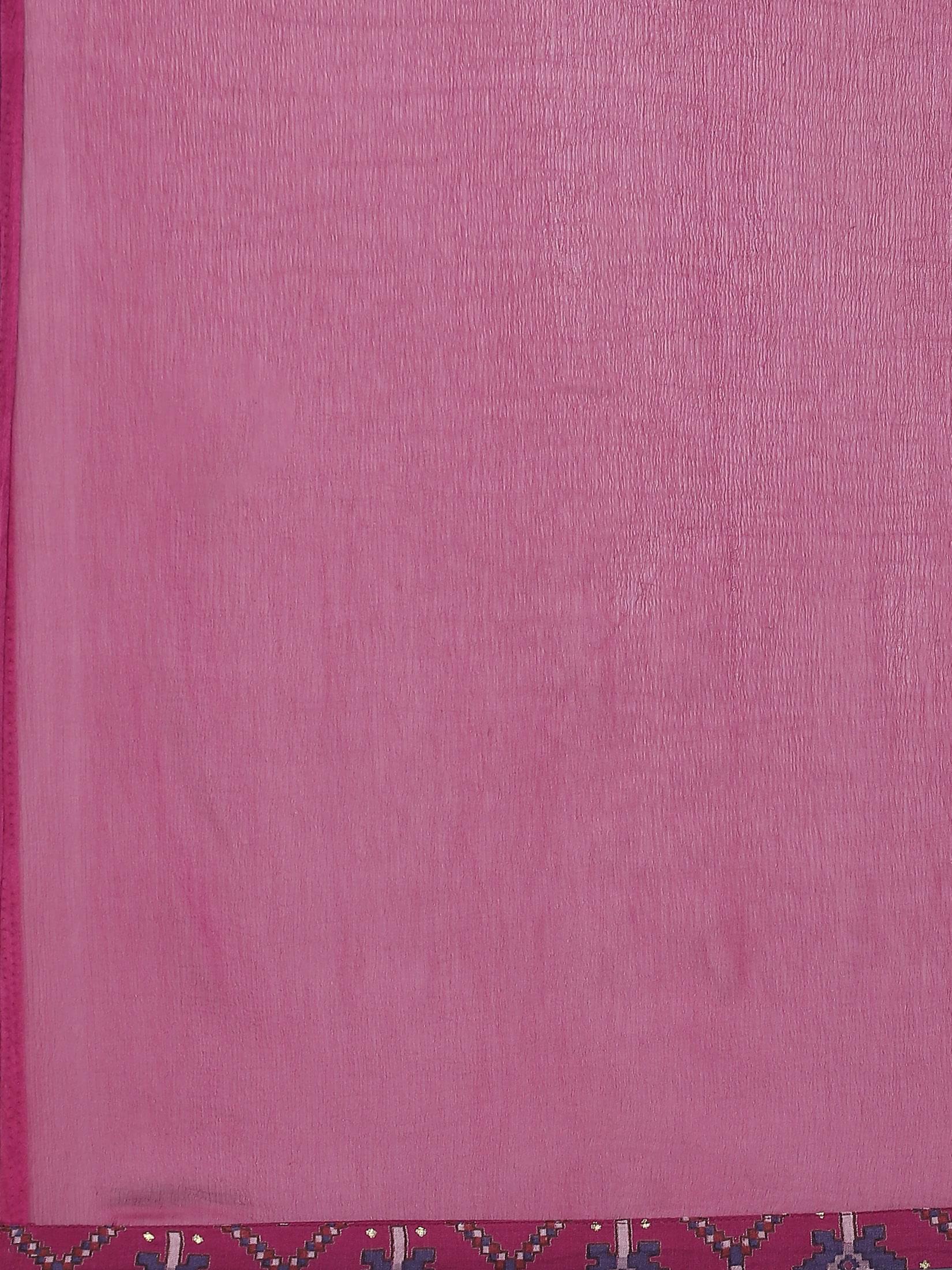 Women Burgundy Abstract Printed Kurta Wide Pant Dupatta.