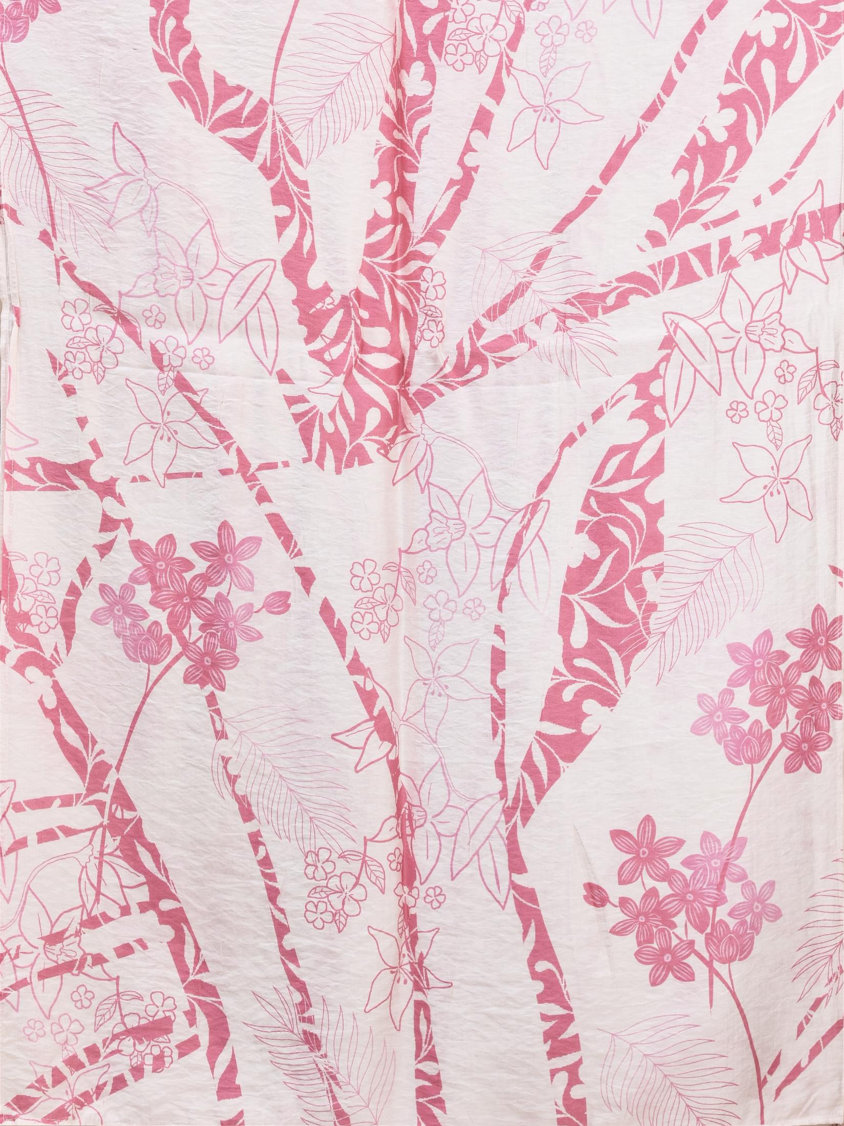 Women Liva (Rayon) Pink Floral Print Kurta Comfort Pant Dupatta.