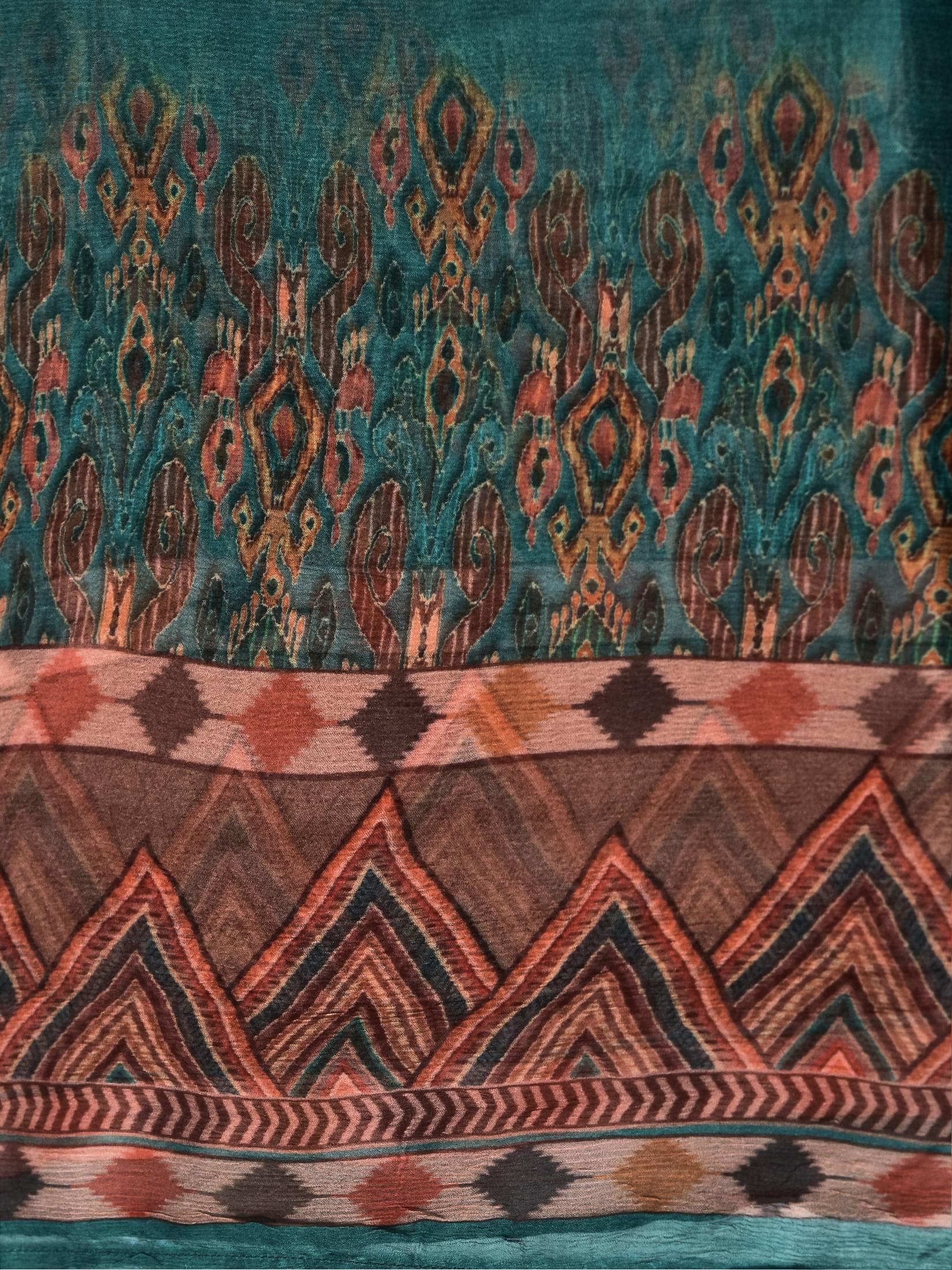 Women Straight Multicolor Kurta Comfort Pant Dupatta.
