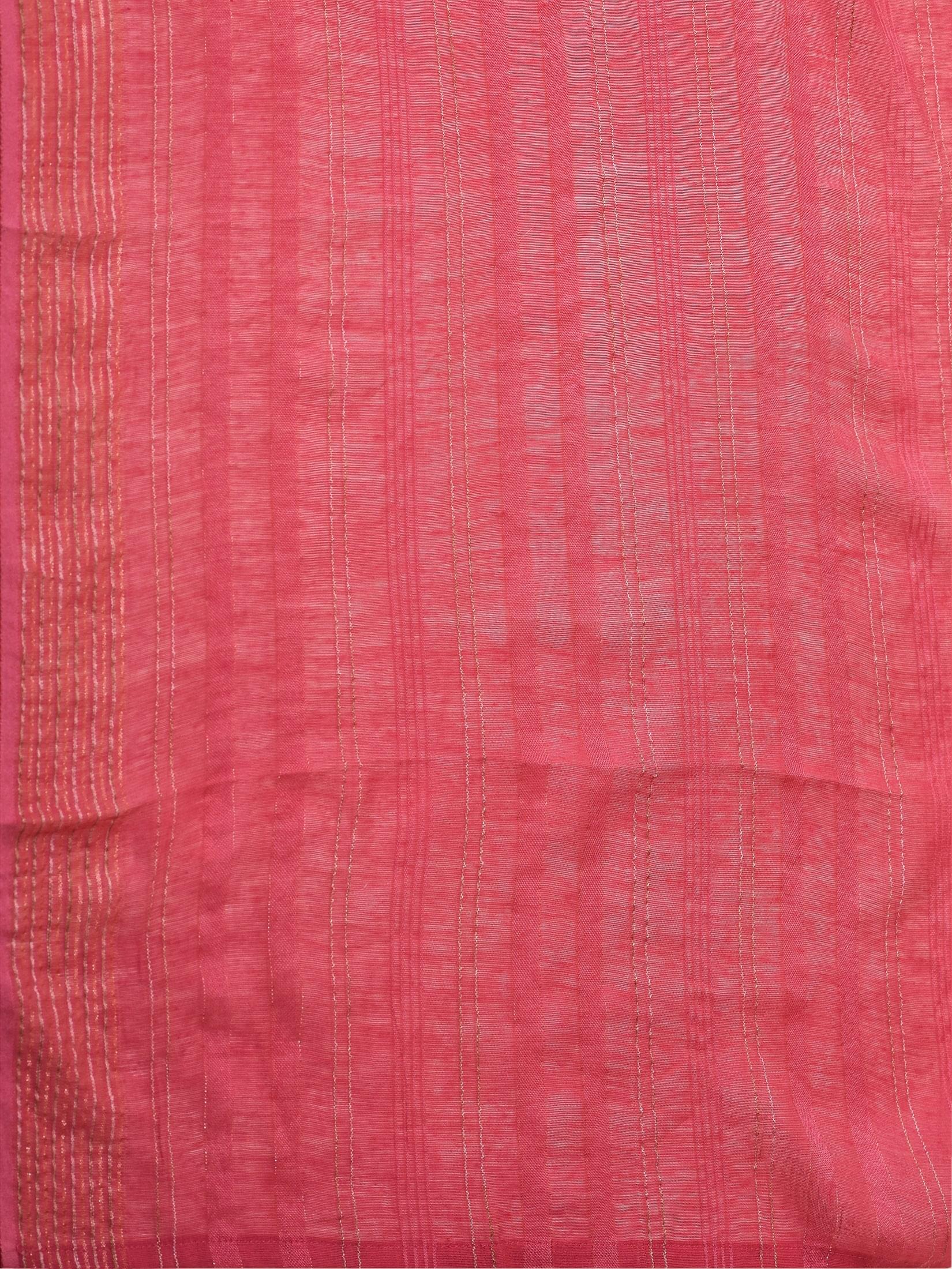 Women Silk Blend Red Embroidered Kurta Trouser Dupatta.