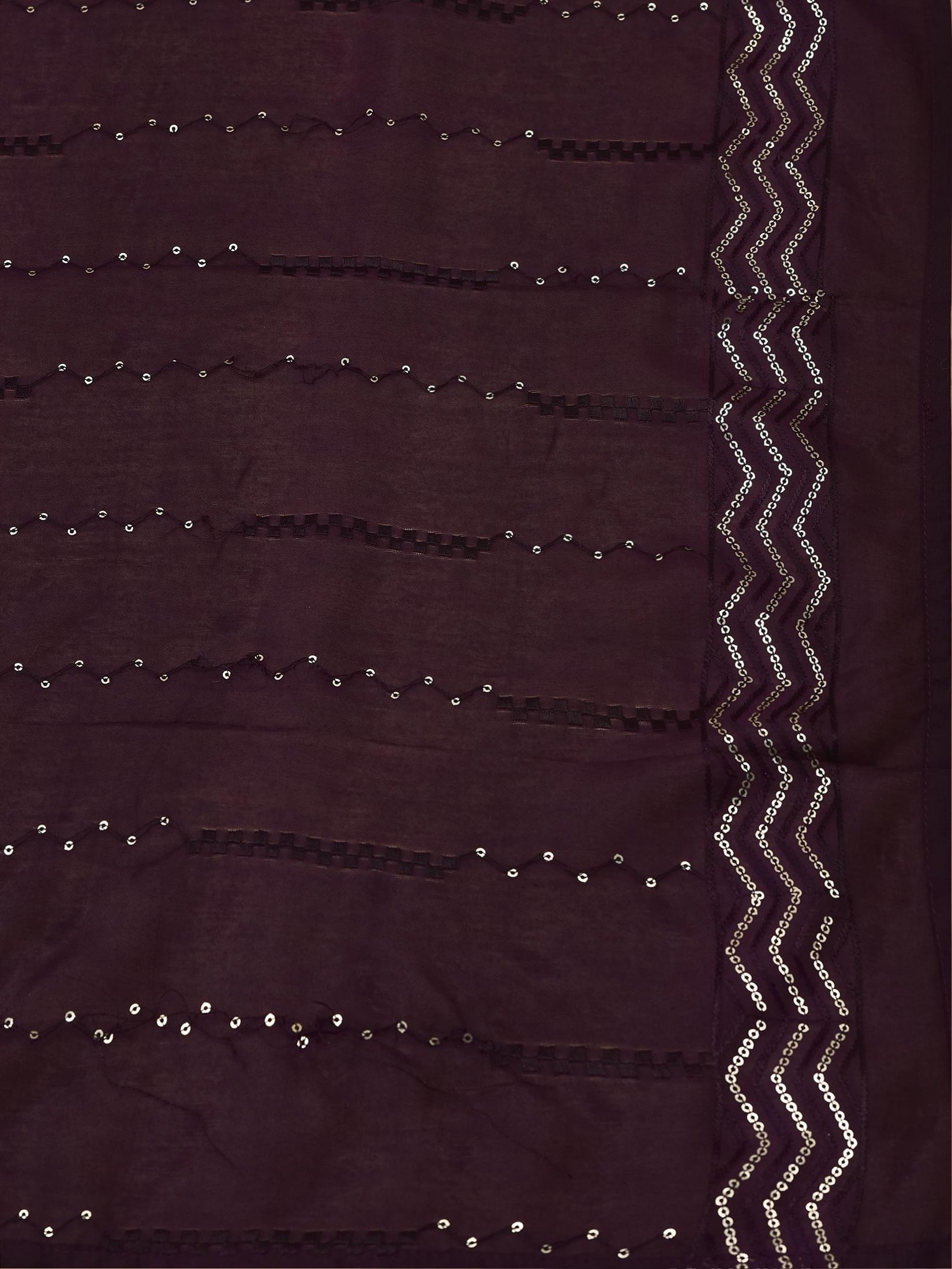Women Poly Viscose Purple Embroidered Kurta Comfort Pant Chanderi Dupatta.