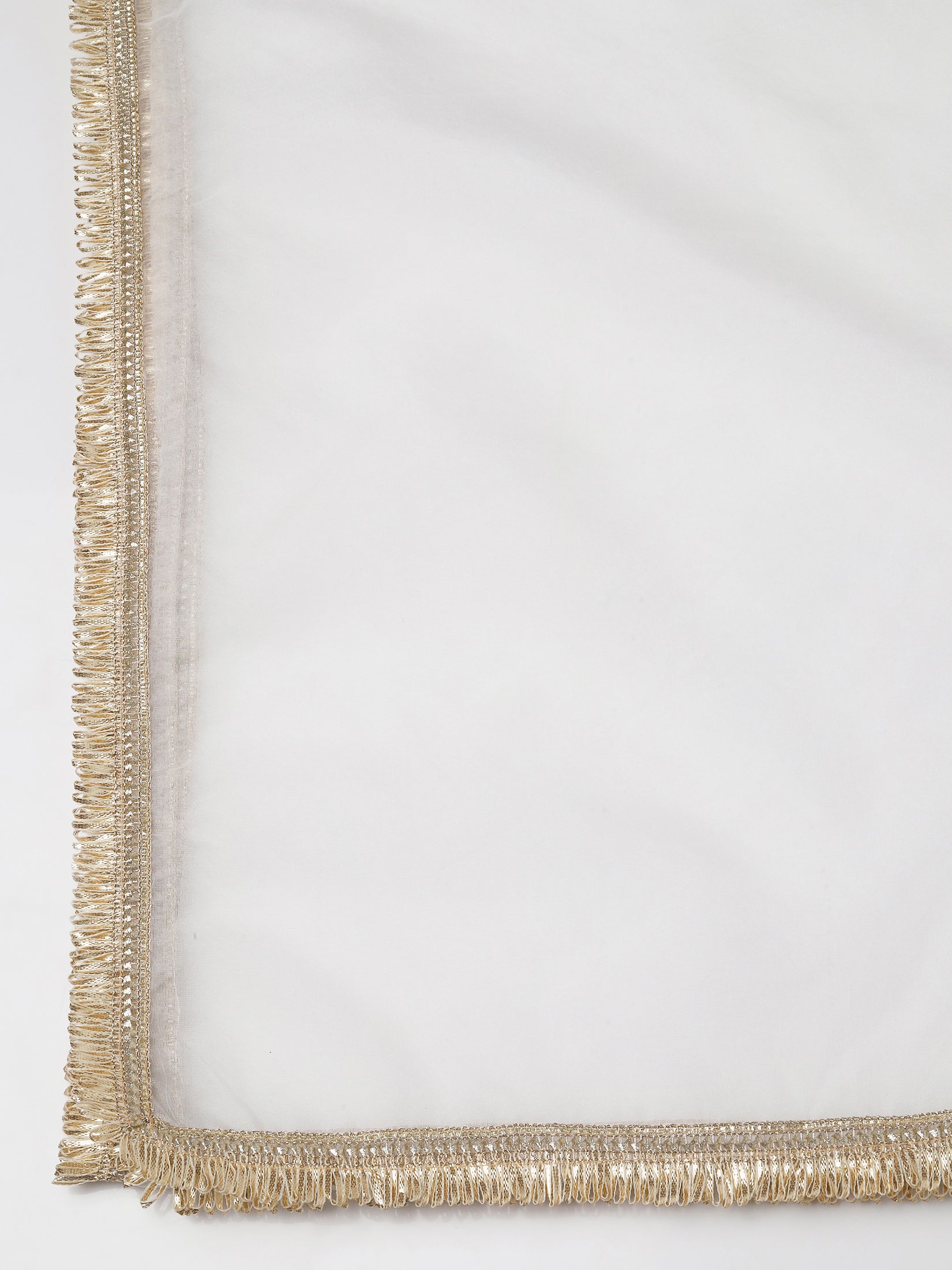 Women Poly Viscose Slub Off White Embroidered Kurta Comfort Pant Dupatta