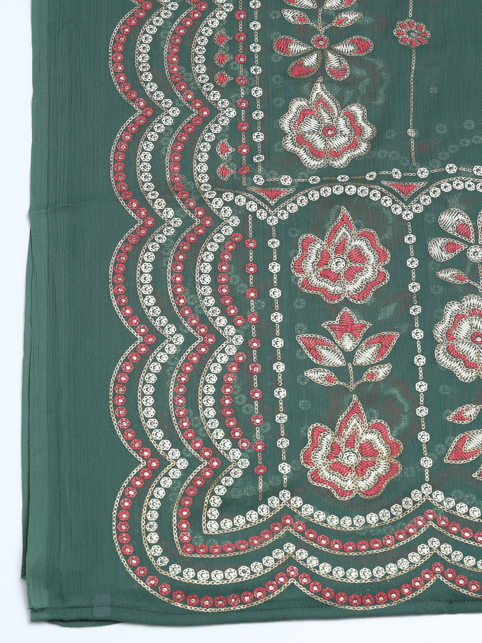 Women Liva Viscose Pink Embroidered Kurta Comfort Pant Dupatta