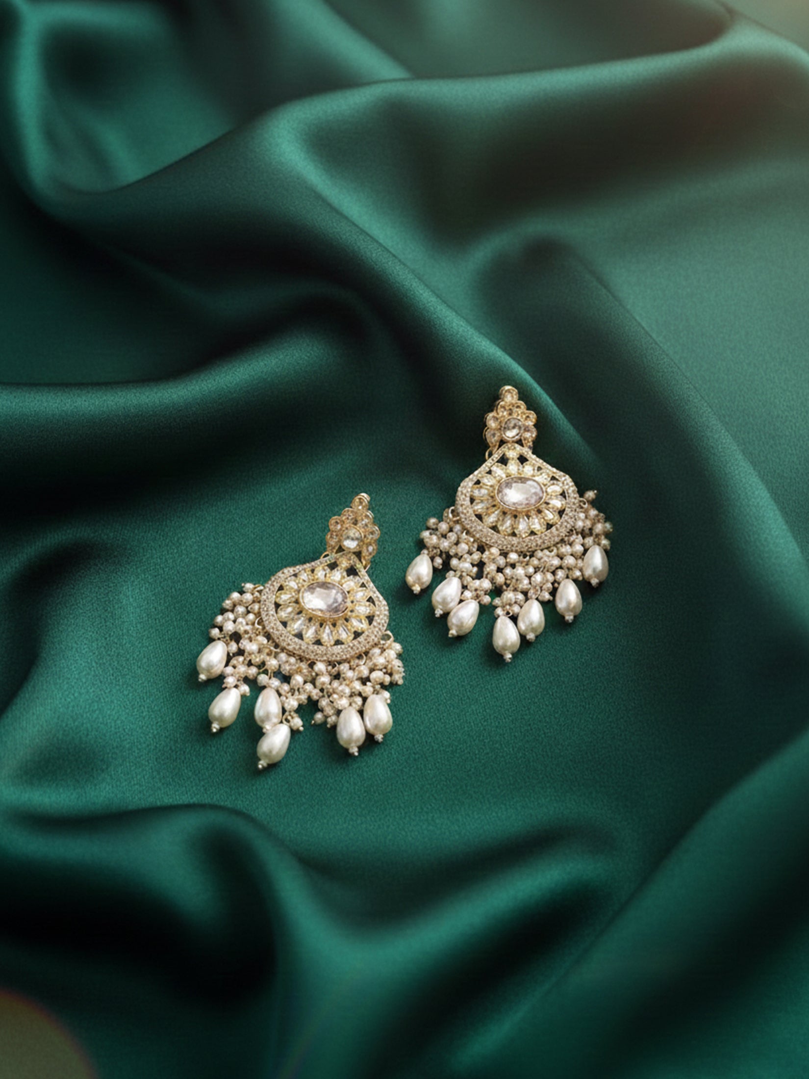 Antique Gold & Polki Statement Drops