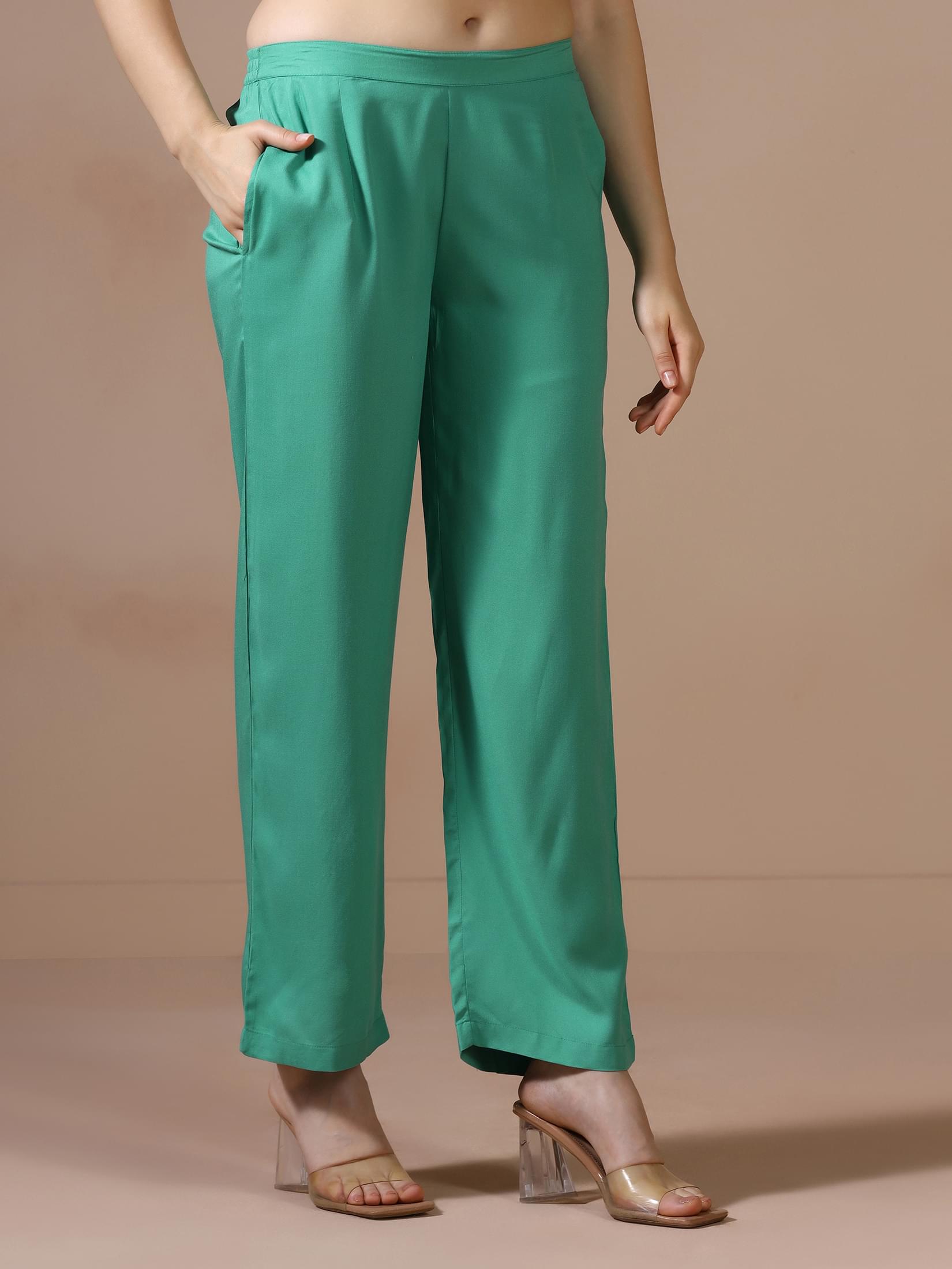 Green Liva Printed Co Ord Set.