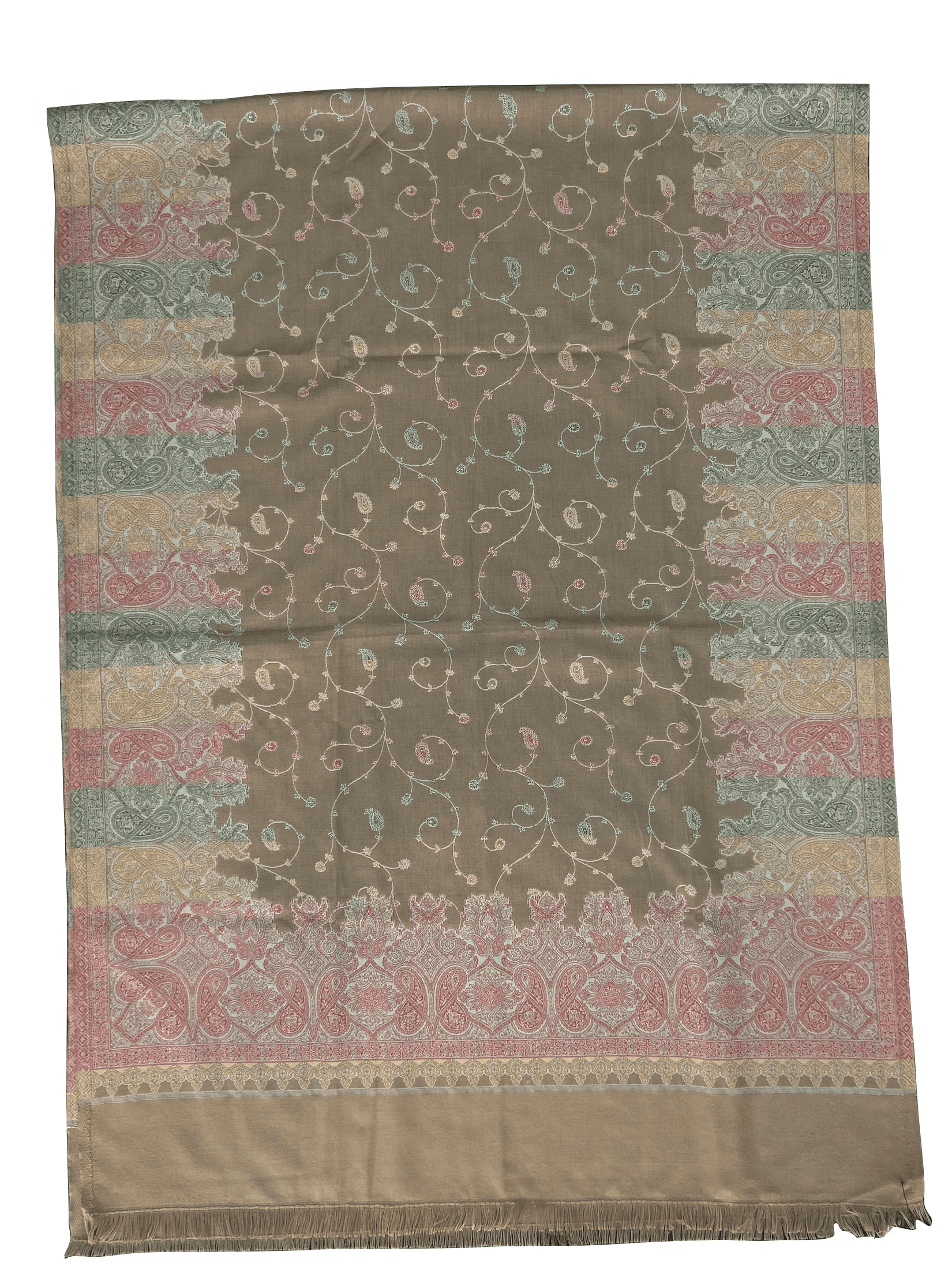 Winter Wear - Stylish Brown Acrylic Stole For Women.