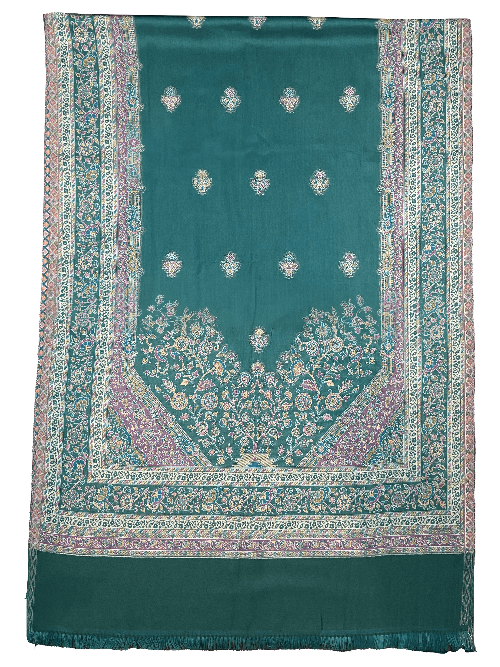 Winter Wear - Vibrant Green Acrylic Stole For Women.