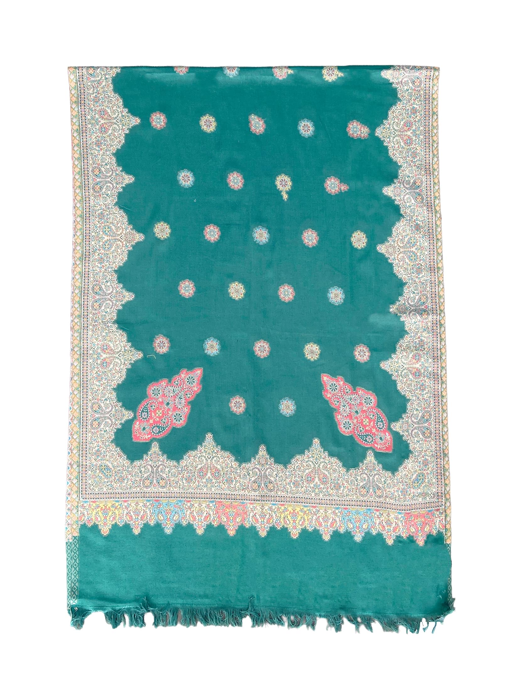Winter Wear - Fantastic Green Acrylic Stole For Women.