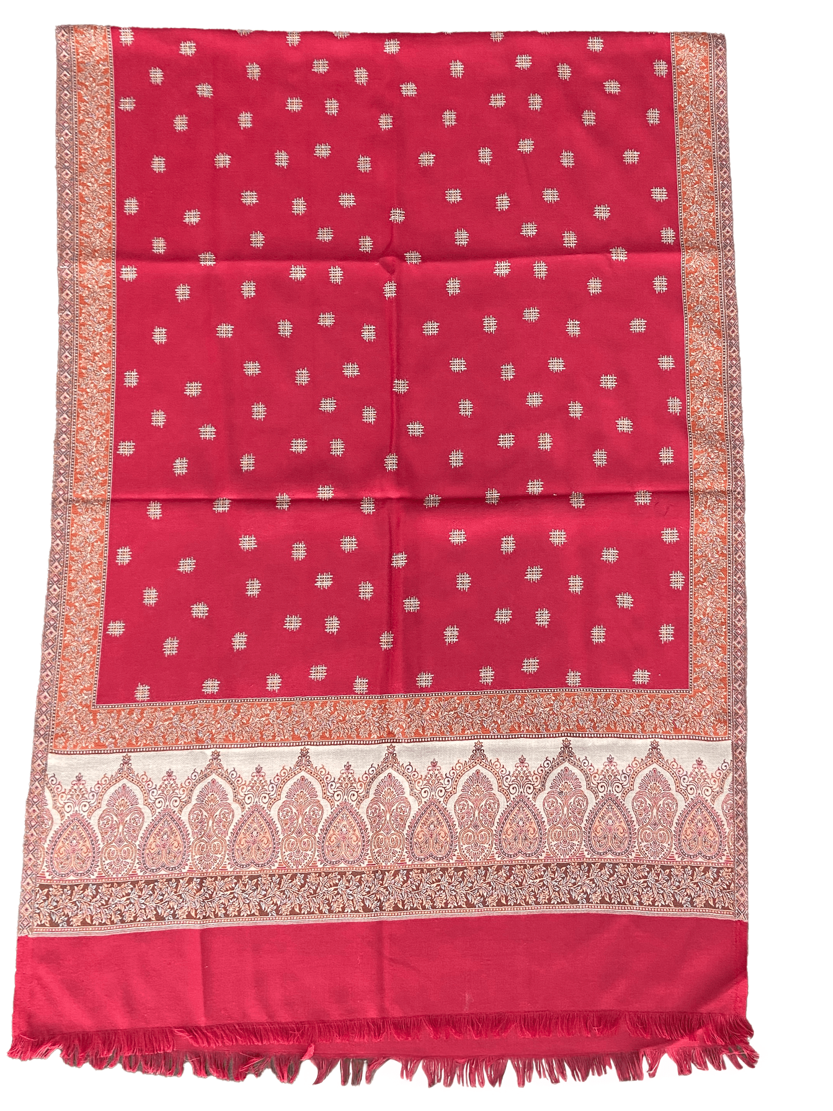 Winter Wear - Stylish Maroon Acrylic Stole For Women.