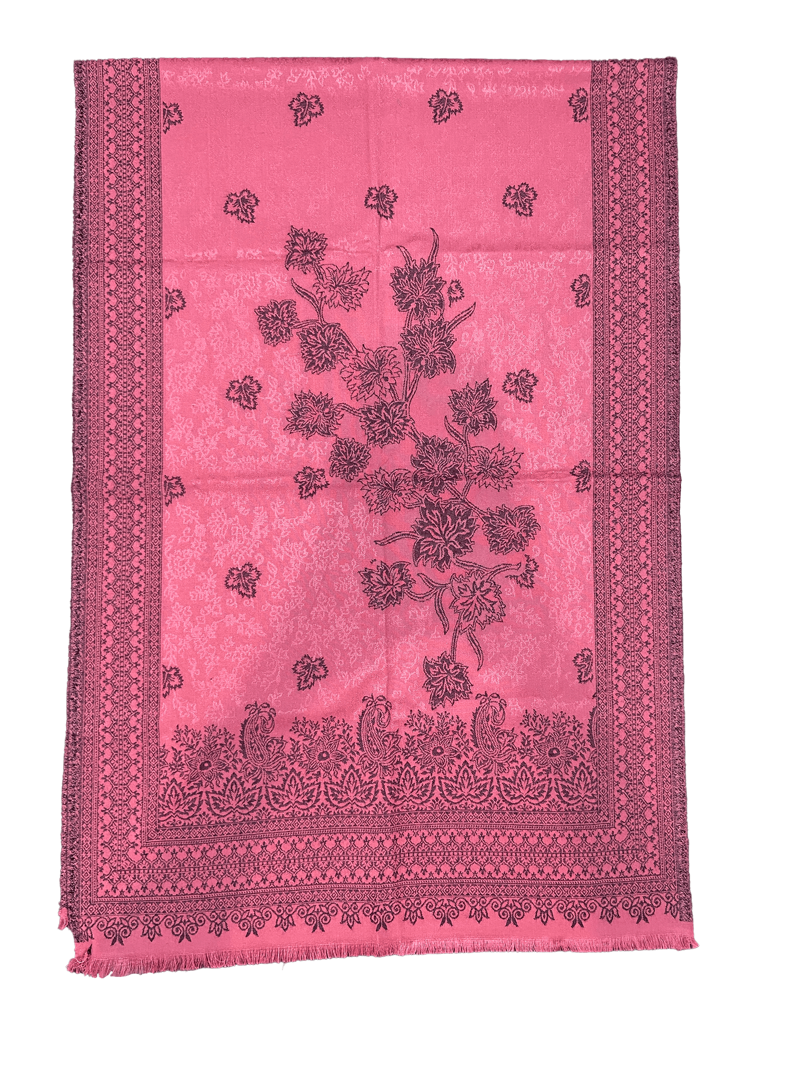 Winter Wear - Stylish Dusty Pink Acrylic Stole For Women.