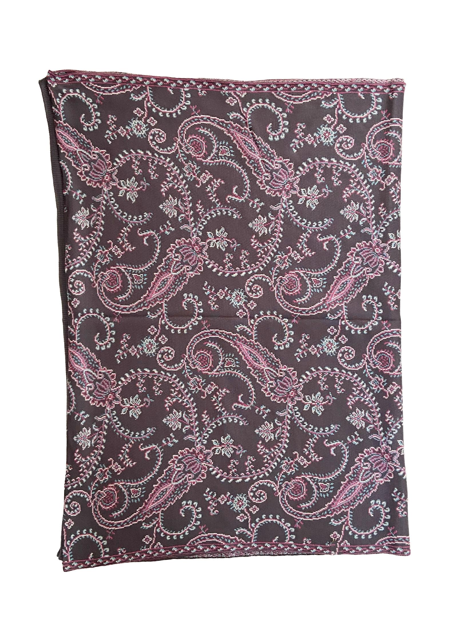 Winter Wear - Soft Knitted Warm Grey Acrylic Women Shawl.