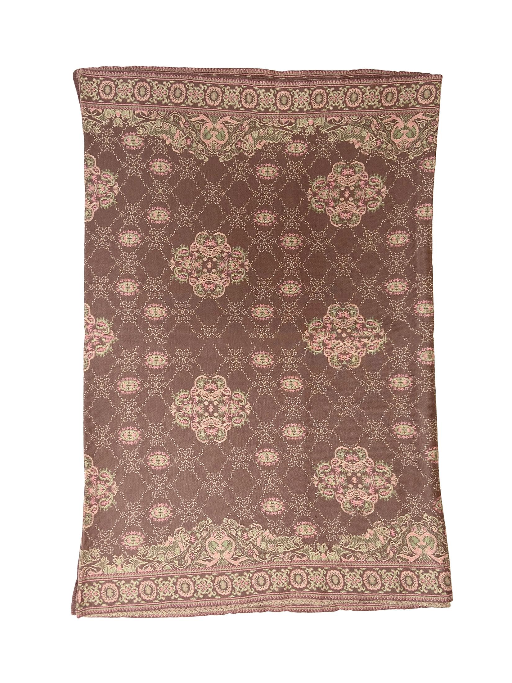 Winter Wear - Soft Knitted Warm Brown Acrylic Women Shawl.
