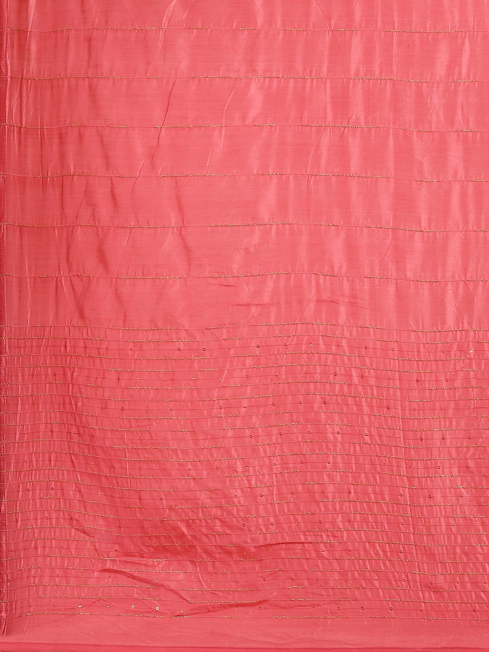 Women Pink Ornamental Printed Kurta Sharara Dupatta.