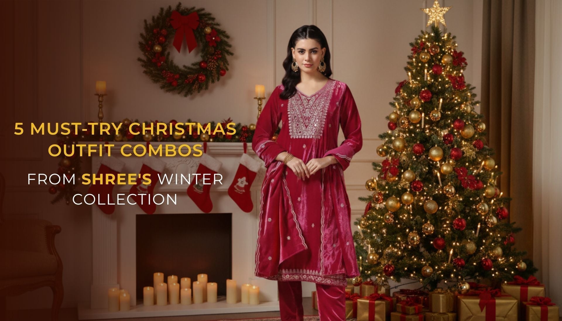 5 Must-Try Christmas Outfit Combos From SHREE's Winter Collection.