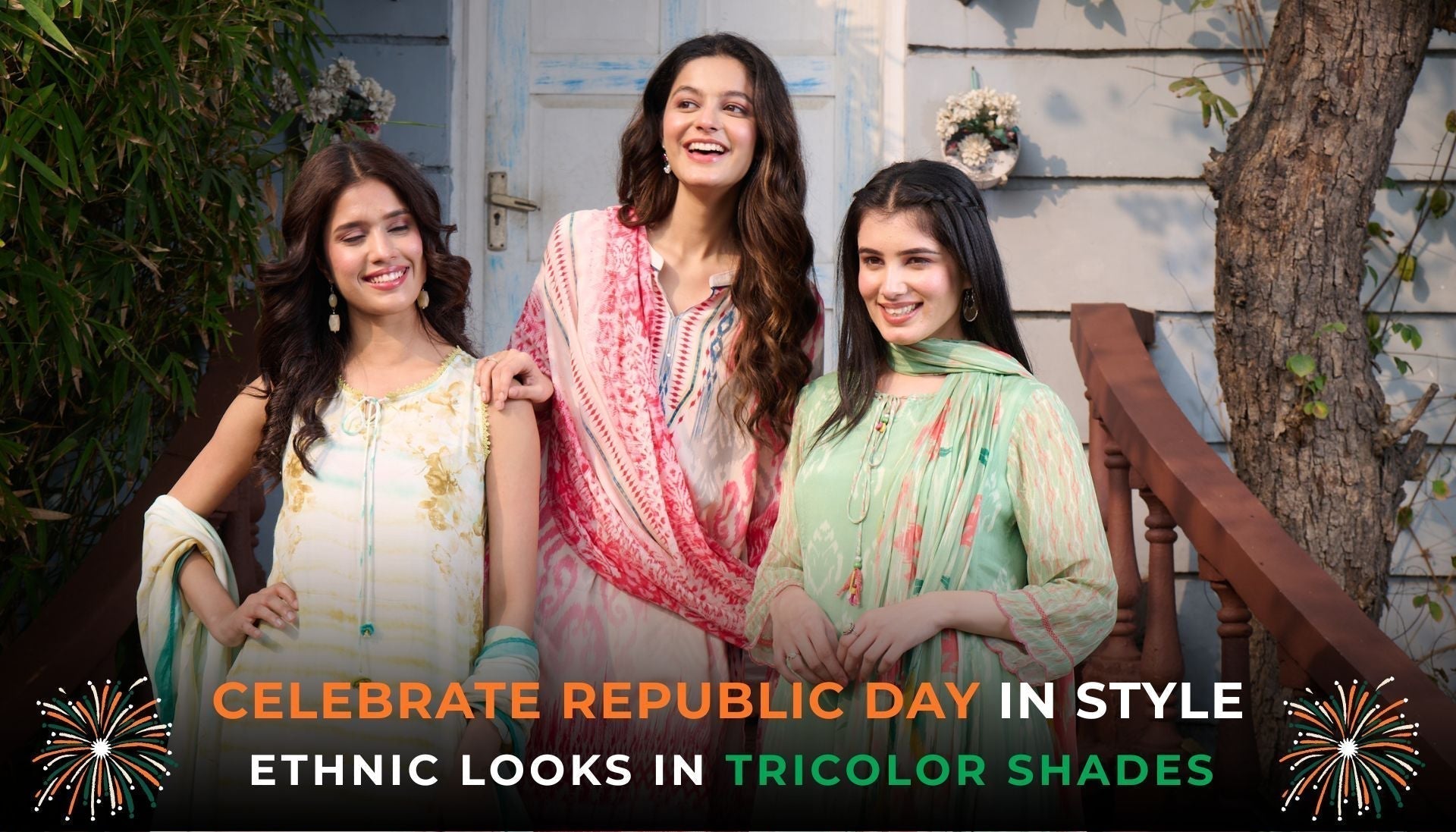 Celebrate Republic Day In Style: Ethnic Looks In Tricolor Shades.