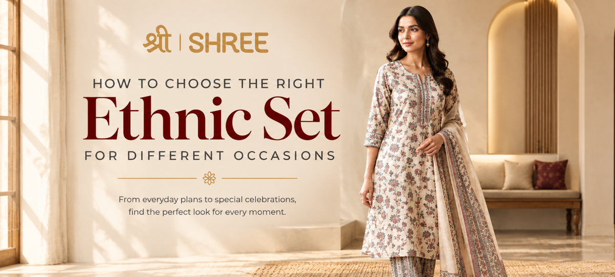 Choose the right Ethnic Set for Different Occasions