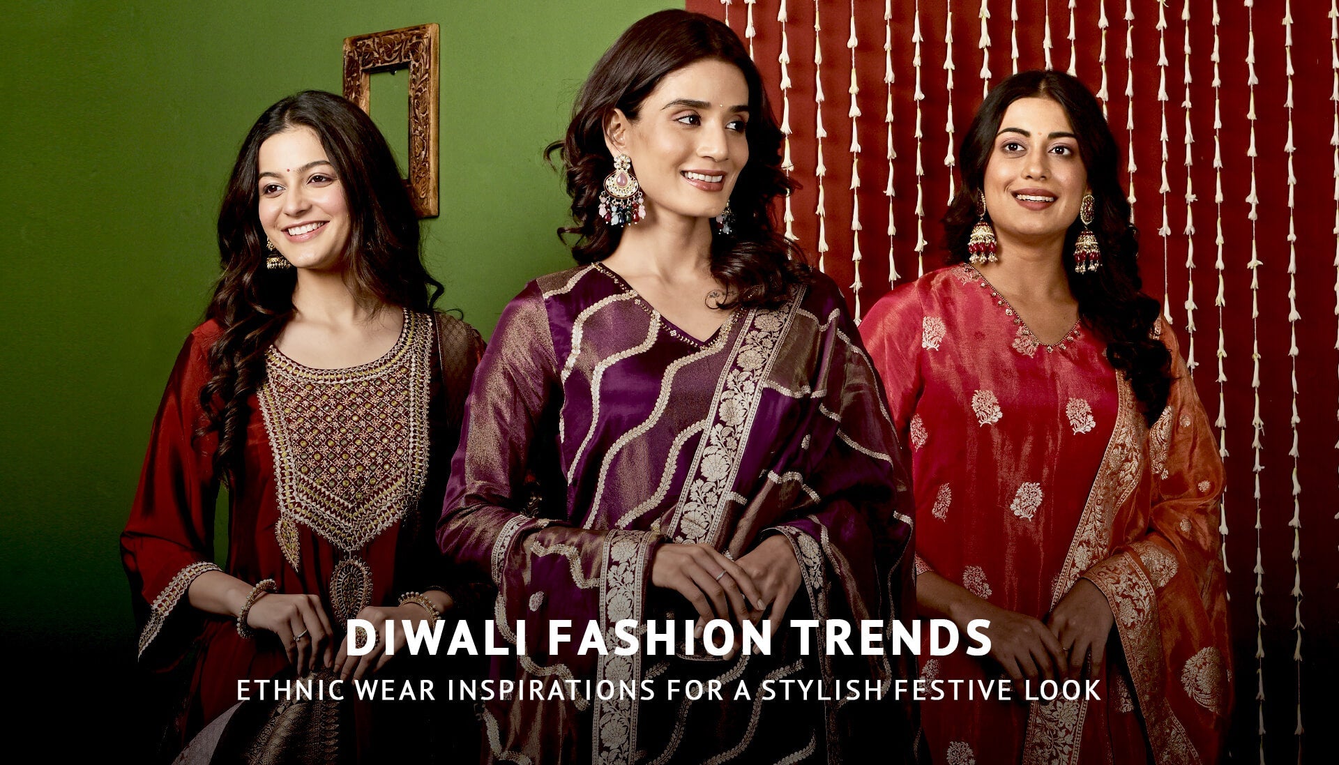 Diwali Fashion Trends: Ethnic Wear Inspirations For A Stylish Festive Look.