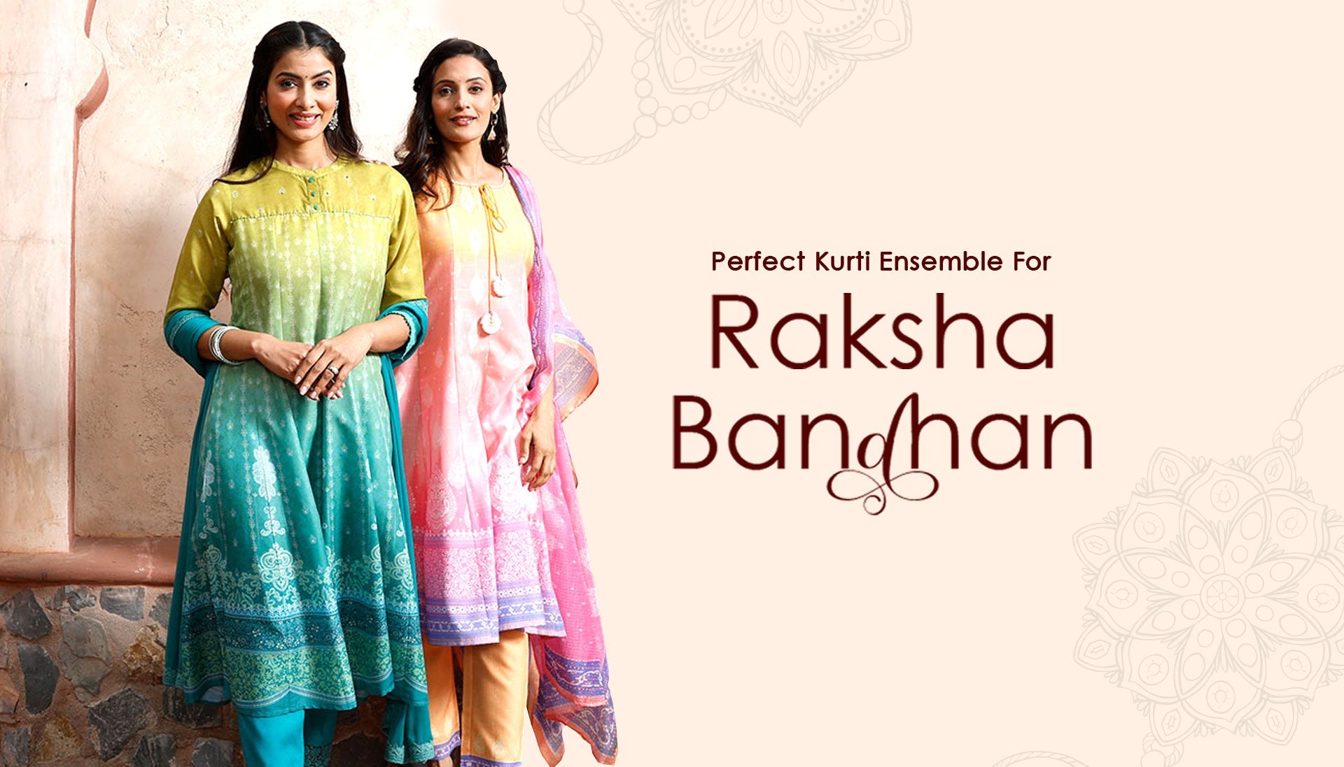 Perfect Kurti Ensemble For Raksha Bandhan From SHREE.