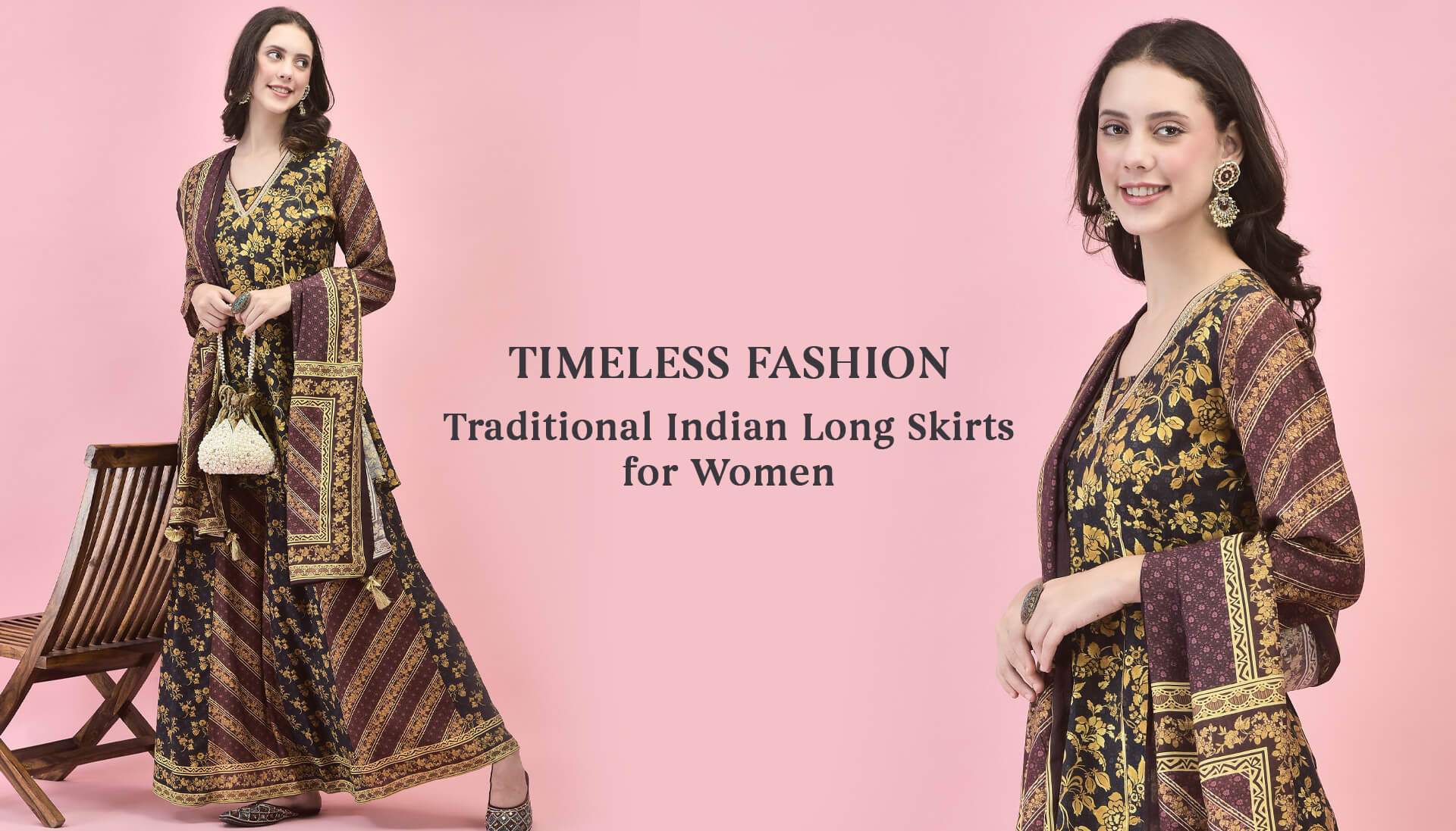 Timeless Fashion – Traditional Indian Long Skirts For Women.