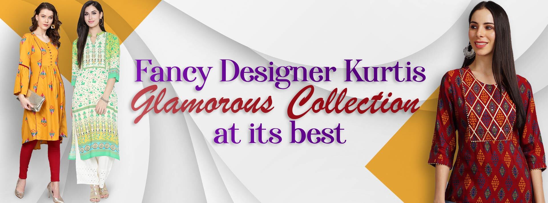 Fancy Designer Kurtis Glamorous Collection at its best.