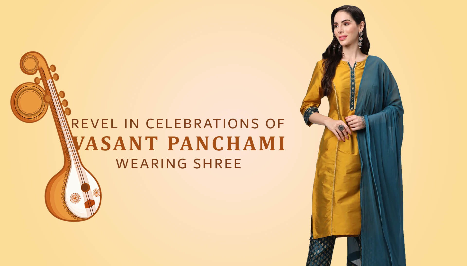 Revel in Celebrations of Vasant Panchami Wearing Shree.
