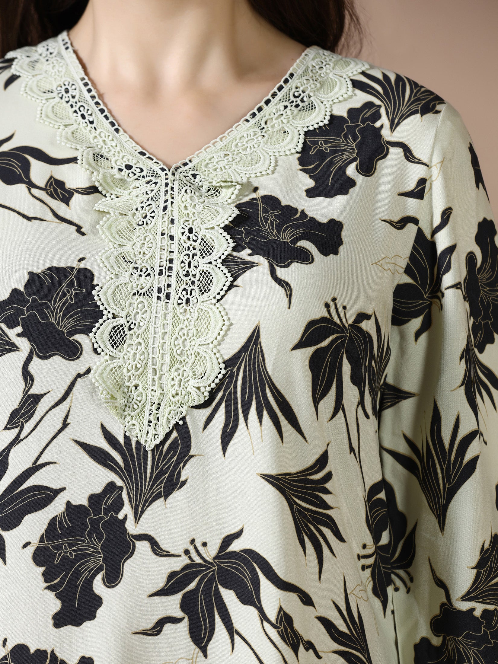 Women Green Liva Printed Co Ord Set