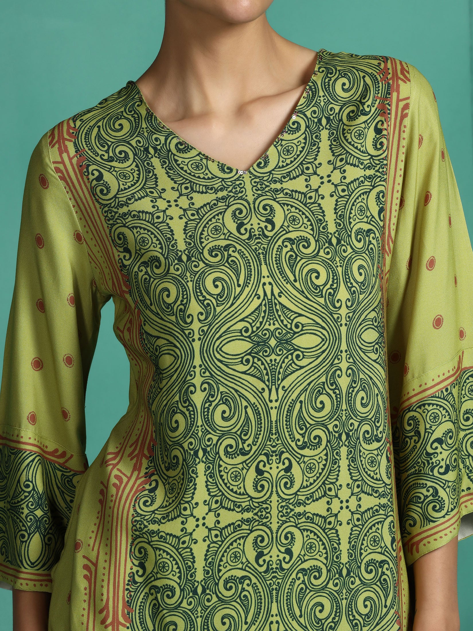 Women Liva Green Printed Dress