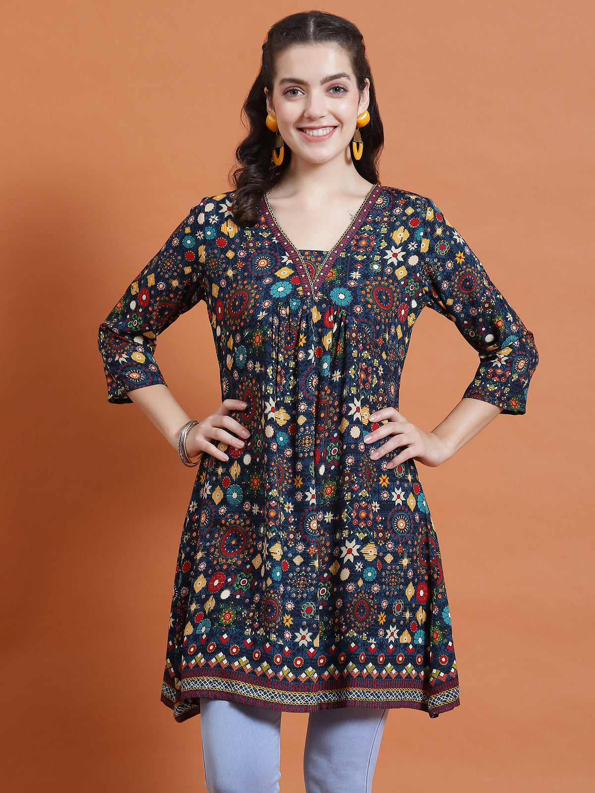 Buy Shree Parvathi Textiles Women's Beautiful Straight Cotton Short Kurti,Stylish  Fashionable Casual Wear Tunic, Office Wear_(Light Yellow)_(Size-M) at  Amazon.in