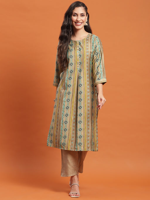 Buy Shri Krishna Fabric Women's Rayon Printed Short Kurti With Punjabi  Style Patiyala Pant & Dupatta Set Online at Best Prices in India - JioMart.