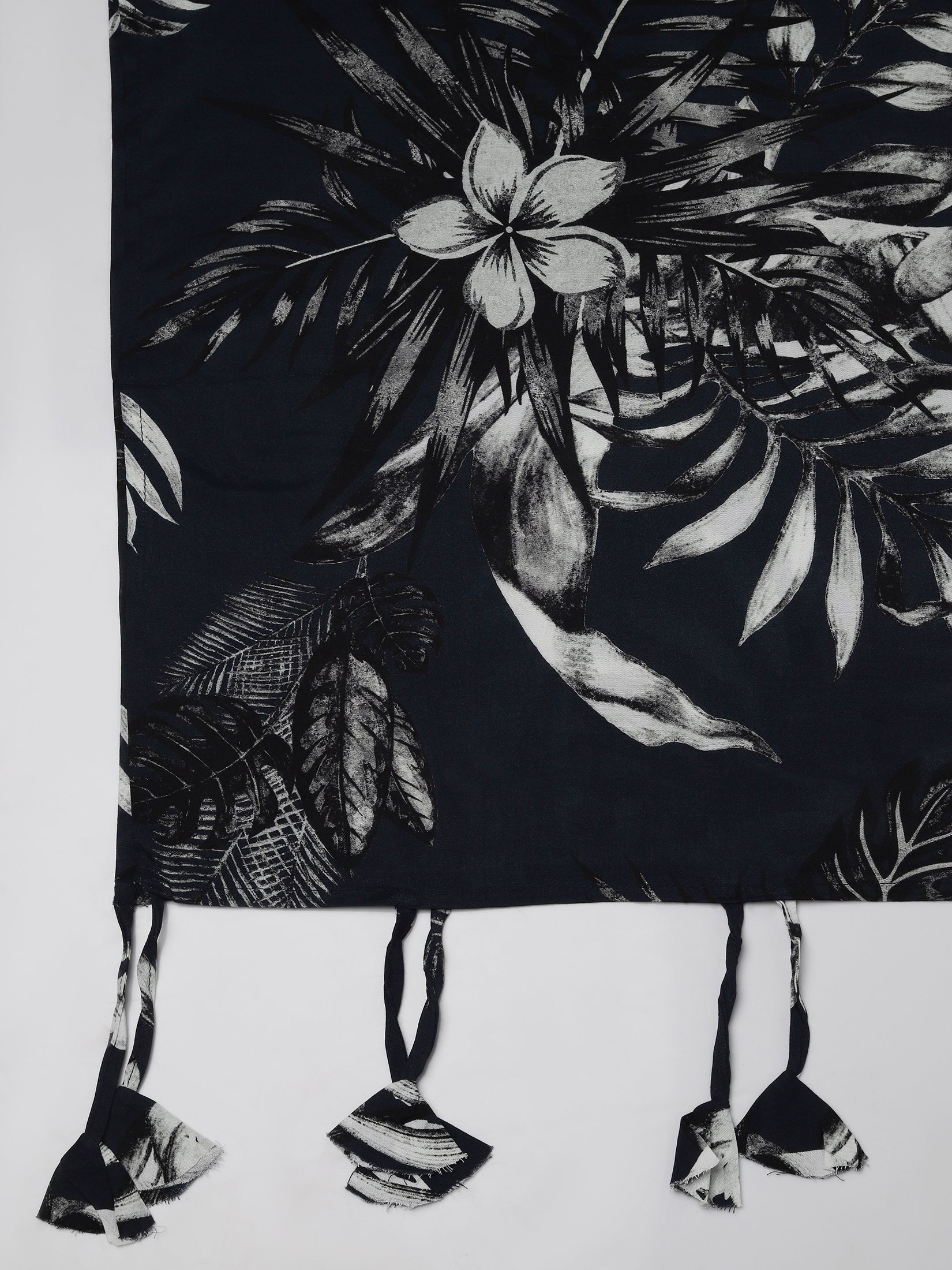 Women Liva Indigo Printed Kurta Wide Leg Pant Dupatta