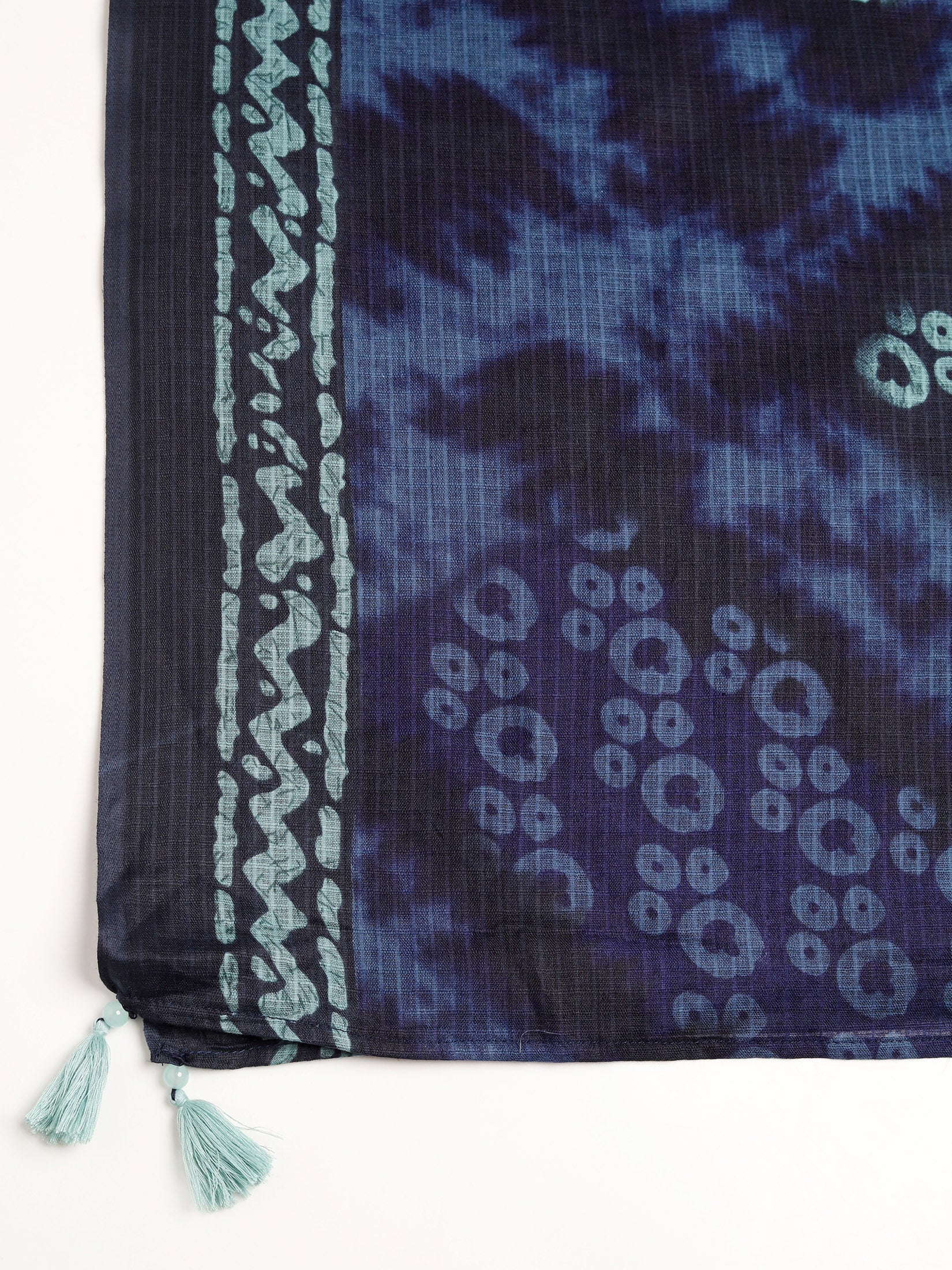 Women Cotton Indigo Printed Kurta Comfort Pant Dupatta