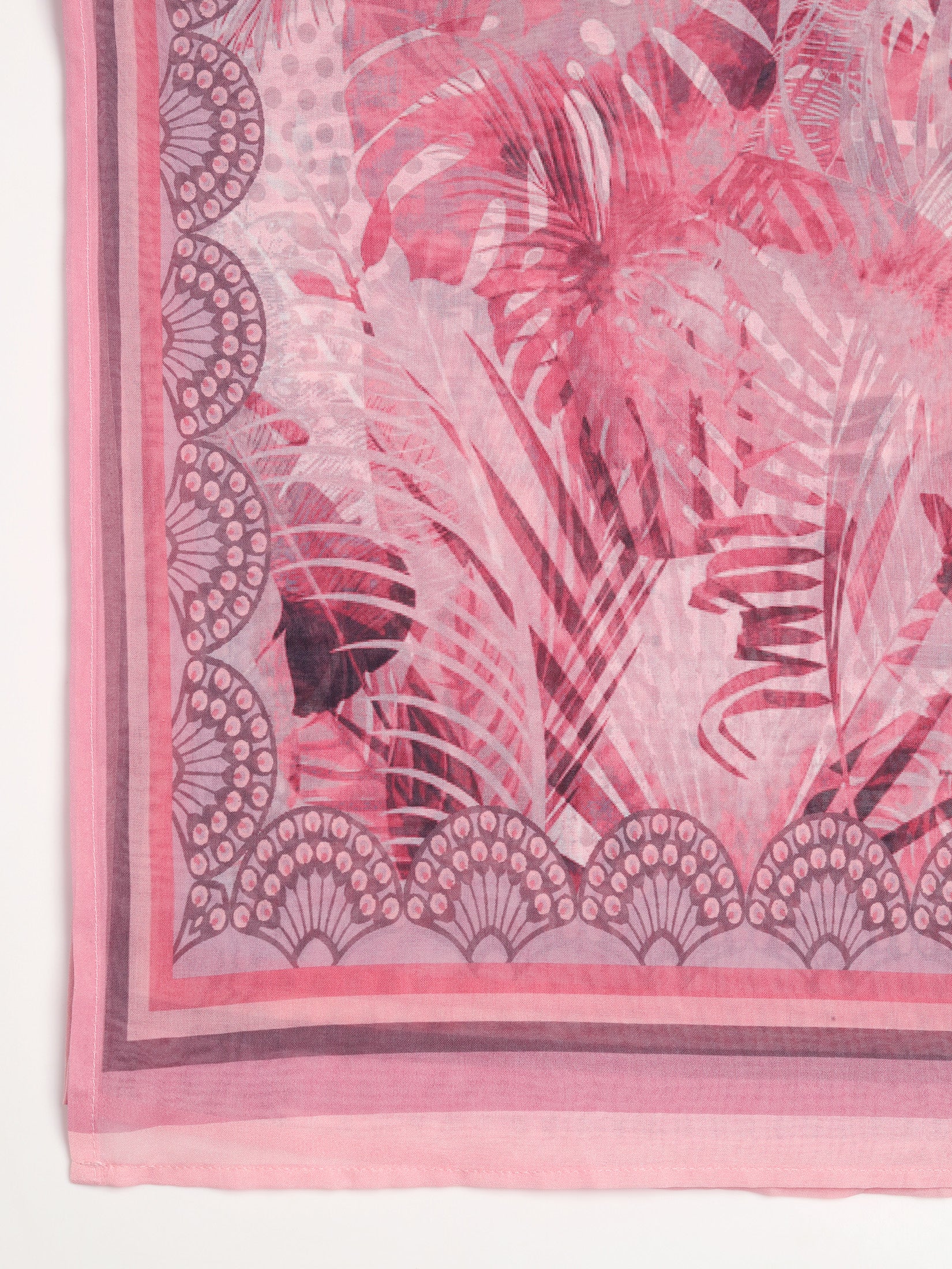 Women Liva Pink Printed Kurta Comfort Pant Dupatta