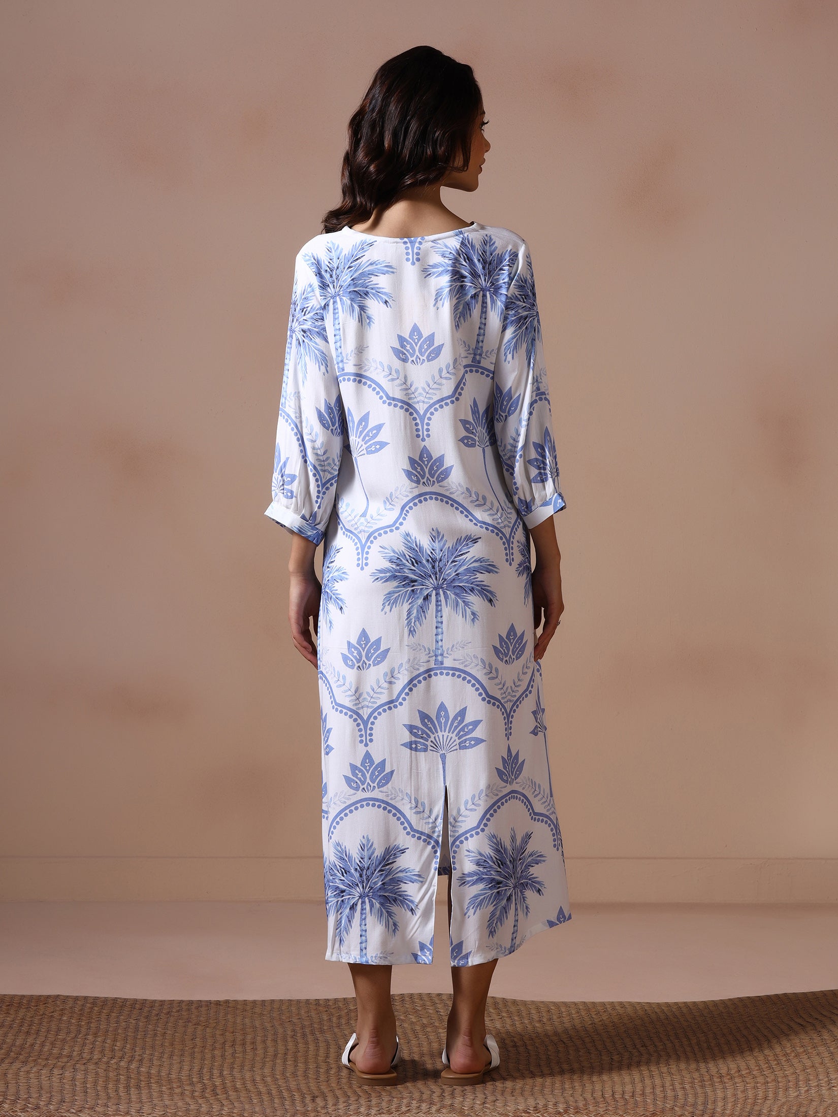 Women Off White Liva Printed Dress