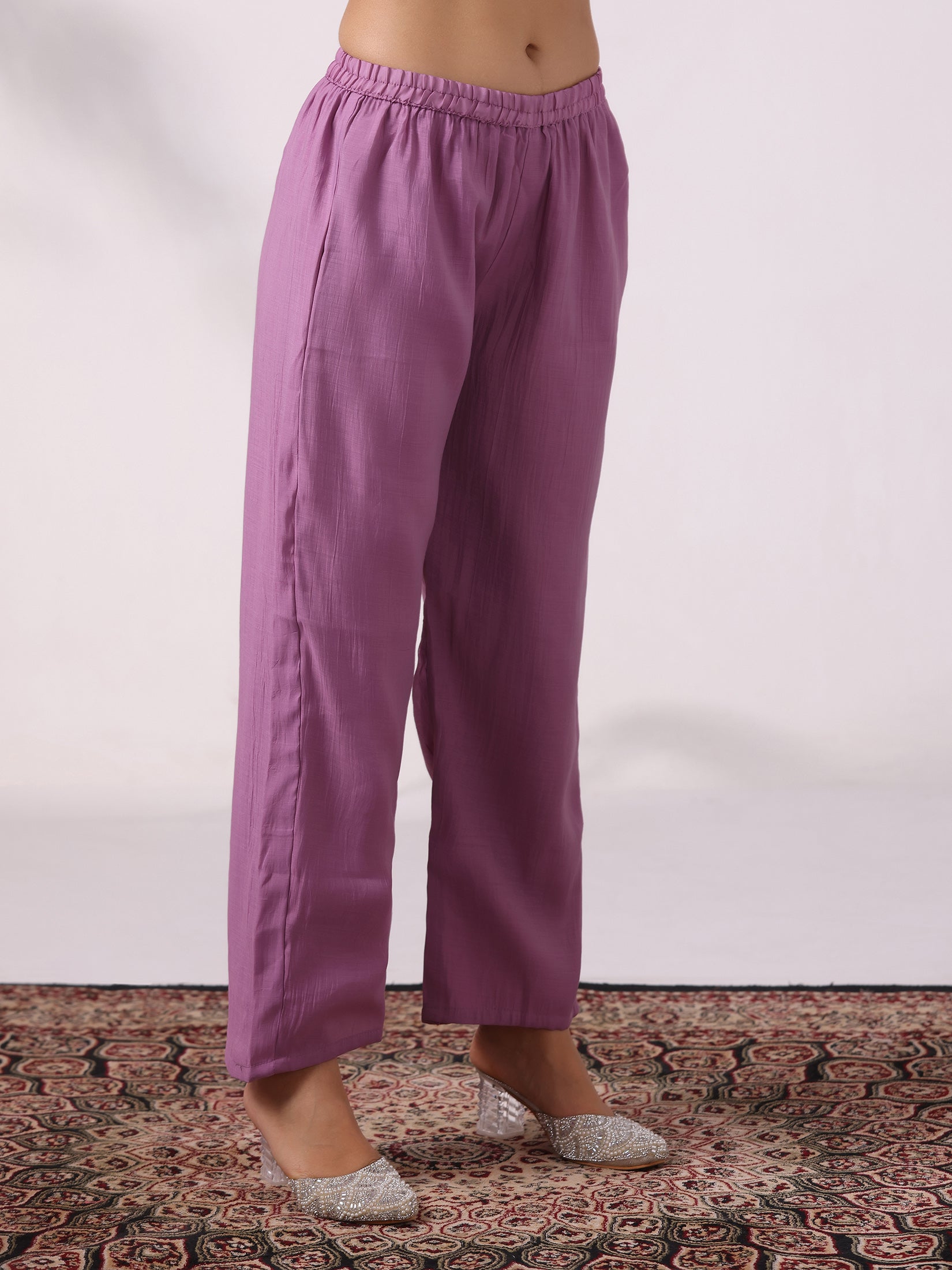 Women Poly Viscose Blue Embroidered Kurta Comfort Pant Dupatta