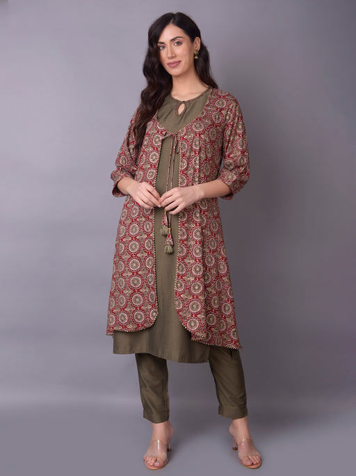 Buy Yellow Linen Satin Embroidery Bullion Leaf Kurta With Trouser For Men  by Paarsh Online at Aza Fashions.