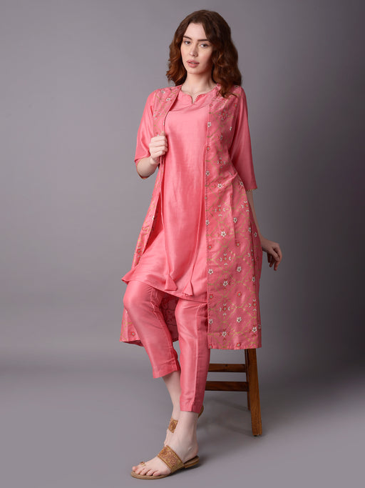 Buy INDO ERA Printed Calf Length Blended Fabric Women's Kurta Trouser Set |  Shoppers Stop
